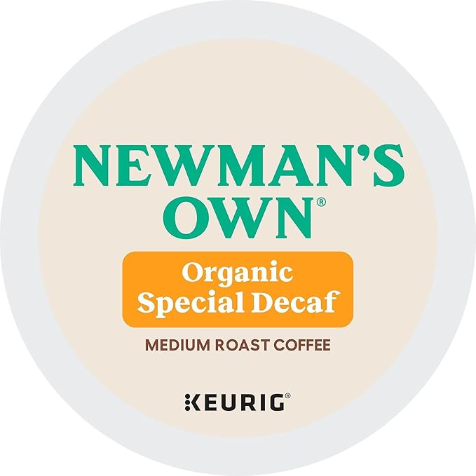 Newman's Own Organics Newman's Special Decaf Keurig Single-Serve K-Cup Pods Medium Roast Coffee 24 Count