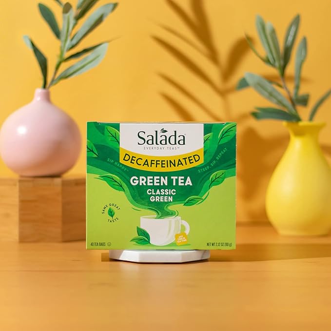 Salada Decaffeinated Green Tea 40 Count (Pack of 6)
