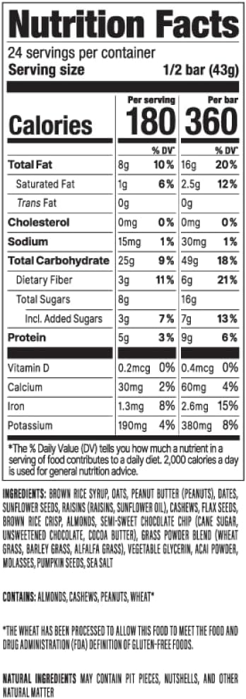 PROBAR - MEAL Bar Superfood Slam Non-GMO Gluten-Free Healthy Plant-Based Whole-Food Ingredients Natural Energy (12 Count)