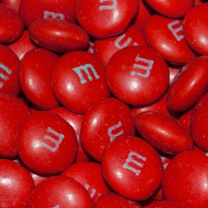 2 lbs Red &amp Yellow M&ampMs Milk Chocolate Candy - Chiefs Football Party Supplies Tailgate