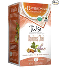 Davidson's Organics Tulsi Rooibos Chai 25-count Tea Bags Pack of 6