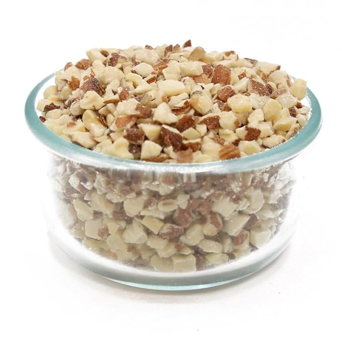 C.J. Dannemiller Chopped Almonds Bulk 25 LB Box Medium Sized RAW Almonds Perfect for Snacking Baking Cooking