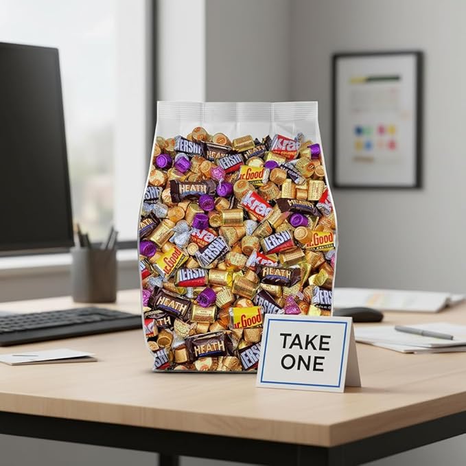 Assorted Chocolate Candy Variety Pack - 5lb Easter Candy Bulk Chocolate Individually Wrapped Candy for Easter Eggs Party Favors Office Candy &amp Gift Bags - 5 Pound Bag of Candy Bulk Pack