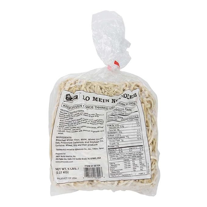 Amoy Lo Mein Noodles 5 Pound -- 4 per case.