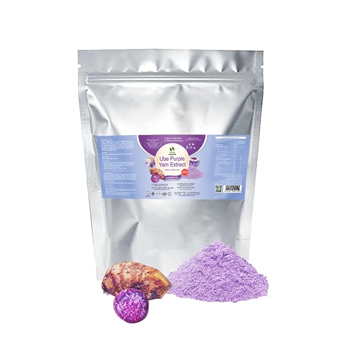 Bionutricia Ube Purple Yam (Dioscorea alata) Extract Powder (35oz) Premium Natural Asian Superfood &amp Baking Ingredient Non GMO Pure Extraction No Artificial Flavor &amp Color (1kg (35oz))