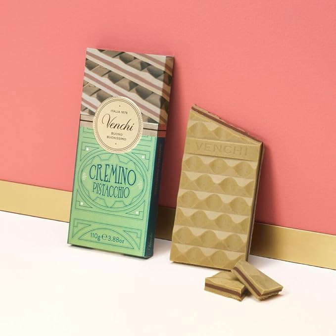 Venchi - Bundle of 6 White Chocolate with Salted Nuts and Cremino Bars 22.57 oz - Gluten Free - Family Pack