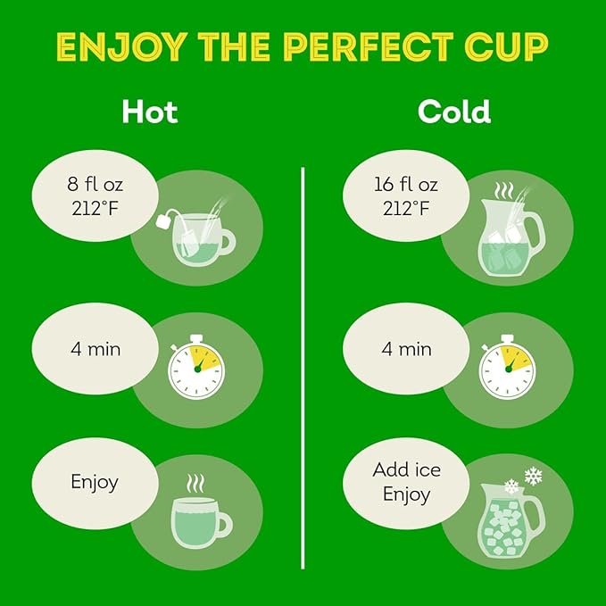 Lipton Honey Ginger Green Tea Bags Flavored Unsweetened Teabags for Hot Tea or Iced Tea with Caffeine and Flavonoids 120 Total Tea Bags (20ct - Pack of 6)