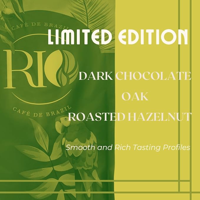 Rio Café de Brazil Whole Bean Coffee Medium Dark Roast 2.0 Pound (Pack of 1)