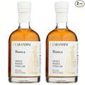 Carandini Bianca Sweet White Vinegar | Italian White Balsamic-Style Vinegar Gourmet Substitute for White Balsamic or Wine Vinegar – Made in Italy 8.45 fl oz (Pack of 2)