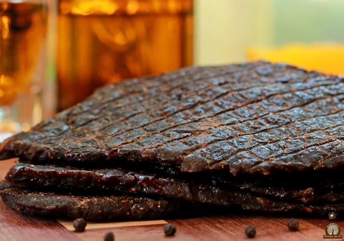 Mahogany Smoked Meats: Chipotle Bourbon Beef Jerky - 16oz