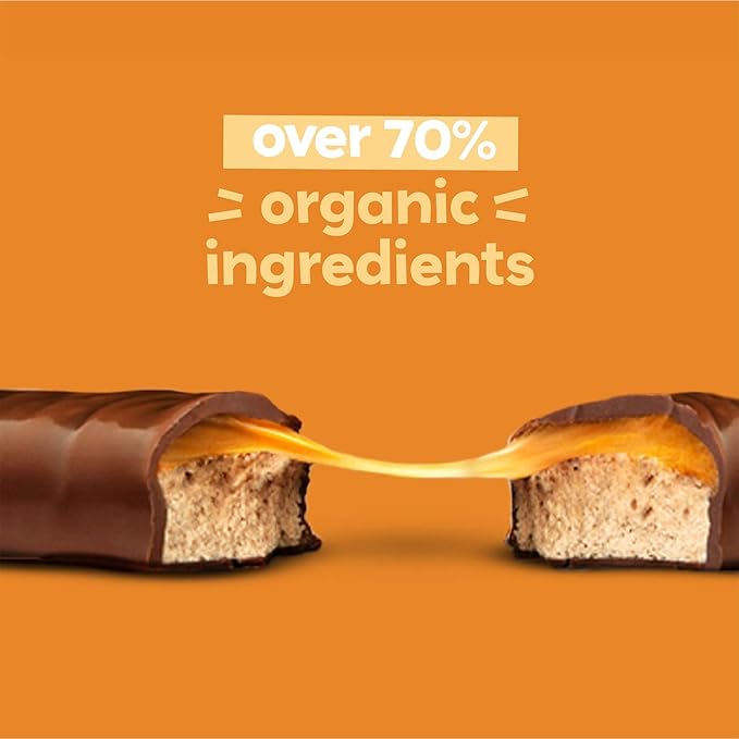 UNREAL Dark Chocolate Peanut Caramel Nougat Bars (30 Mini Bars) | 70% Organic Ingredients Fair Trade Non-GMO | No Corn Syrup Sugar Alcohols Soy | .67oz each