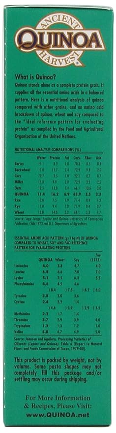 Ancient Harvest Organic Quinoa Pasta Rotelle 8 Ounce (Pack of 12)