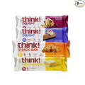 High Protein Snacks | 4 flavor protein bars | Chocolate Peanut Butter Cookie Dough | Chocolate Mousse Pie | Salted Caramel | Lemon Delight No Artificial Sweeteners | Gluten Free | GMO Free | Keto Fri