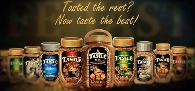 Cafe Tastle Gold Freeze Dried Instant Coffee 2 jars of 17.85 oz (35.70 Oz)