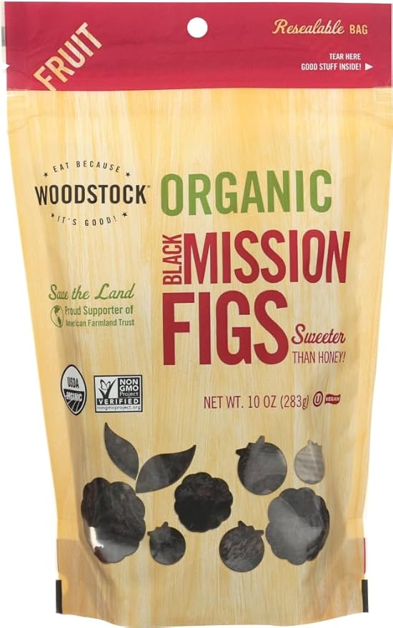 Organic Black Mission Figs 10 Ounces (Case of 8)