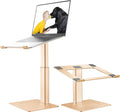 Laptop Stand for Desk Ergonomic Aluminum Laptop Stand Adjustable Height from 7-15 Sitting and Standing Laptop Riser for 10-17 Notebook