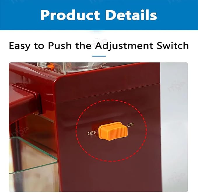 ERICAT Electric Peanut Butter Maker Small Peanut Butter Machine with Anti-Slip Base 500ml Large Capacity and 120W Strong Motor Power Stirring Hook Design and Removable Parts for Peanuts Cashews