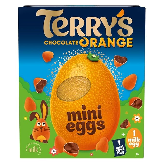 Terry's Chocolate Orange Easter Egg with Mini Eggs 200g (Pack of 2)