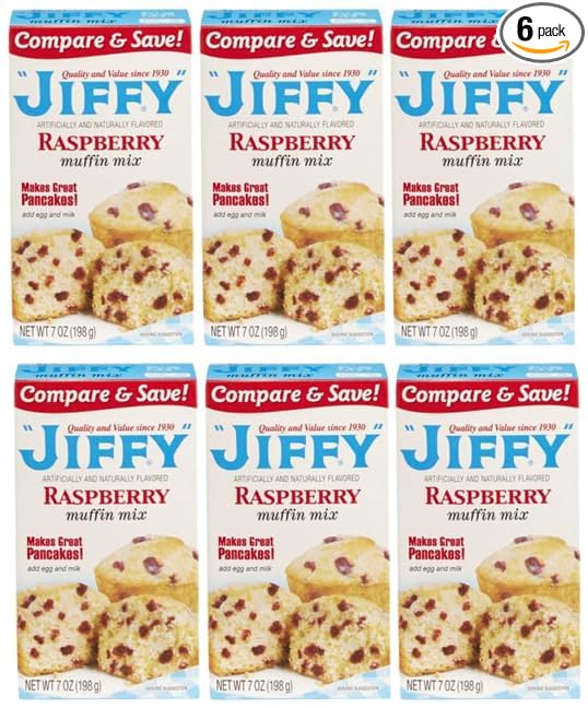 Raspberry Muffin Mix (Pack Of 6 Boxes) 7 oz. Each