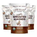 Lark Ellen Farm Organic Sprouted Almonds Unsalted – USDA Organic Raw Vegan Gluten-Free Non-GMO Paleo-Friendly Plant-Based Protein Snack Resealable Bag to Retain Freshness 10 oz (3-Pack)
