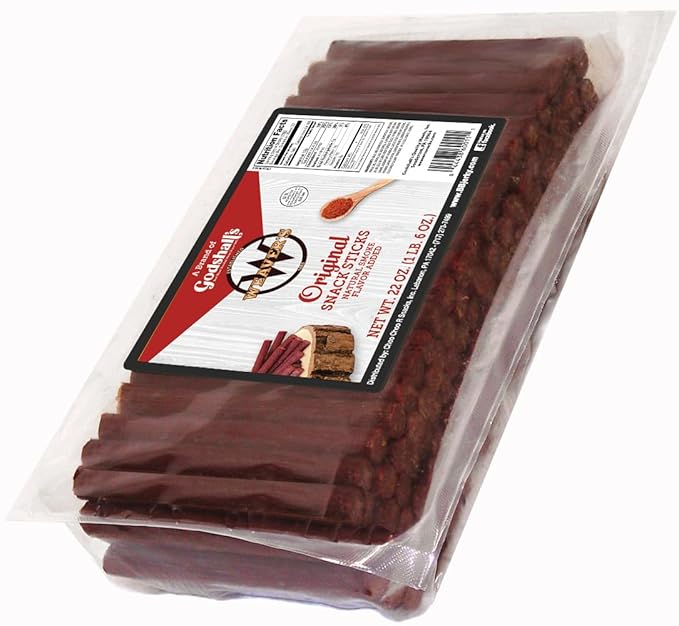Weaver’s Original Mini Snack Sticks (80 mild 3.5 beef and chicken snack sticks per 22oz bag)