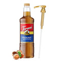 Torani Hazelnut Syrup 1 Liter Bottle with Pump – Premium Coffee Flavoring Made with Pure Cane Sugar &amp Natural Flavors for Lattes Cappuccinos Desserts Cocktails &amp More – Rich Nutty Sweetener