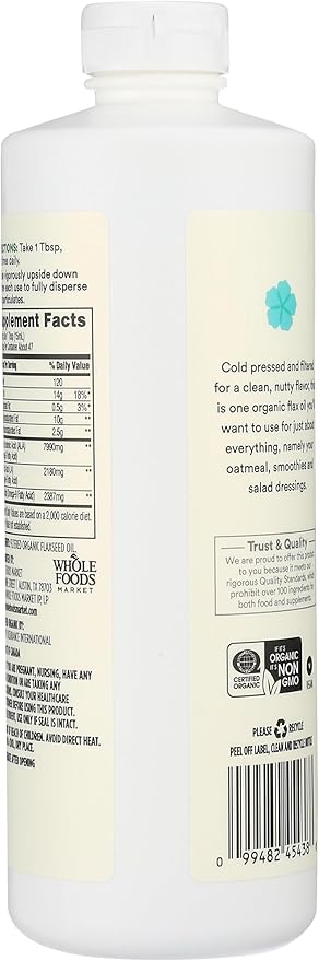 365 by Whole Foods Market Organic Filtered Flax Oil 24 fl oz