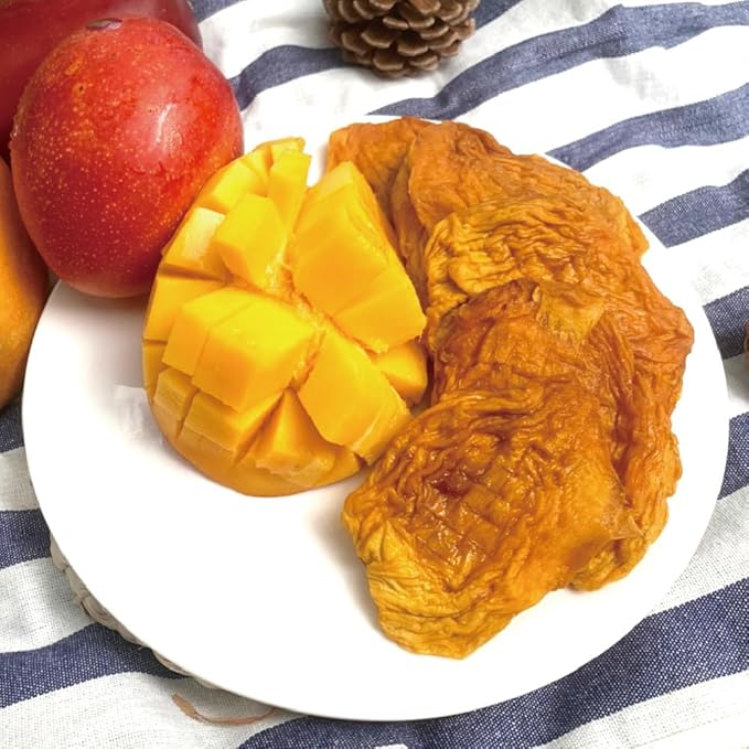 DUO LI DUO Premium Dried Golden Irwin mango (Sugar free) – 100% Natural No Sugar Added Vegan &amp Gluten-Free Snack – 3Pack 120g Each (Total 360g)