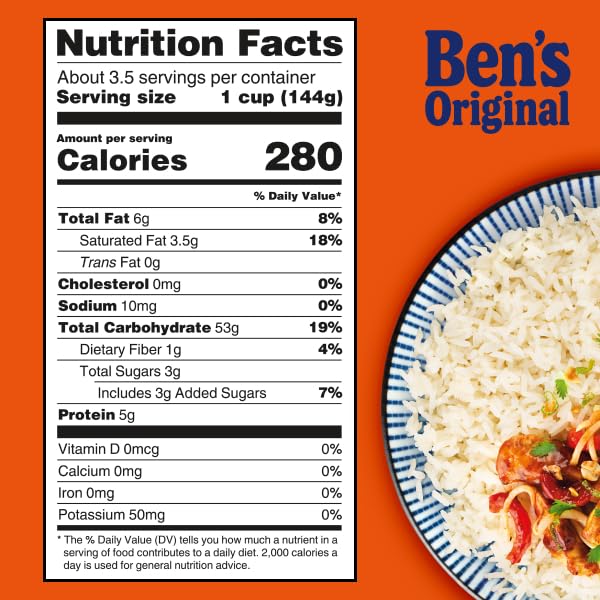 BEN'S ORIGINAL READY RICE Coconut Jasmine Family Size Rice Easy Dinner Side 17.3 oz Pouch (Pack of 6)