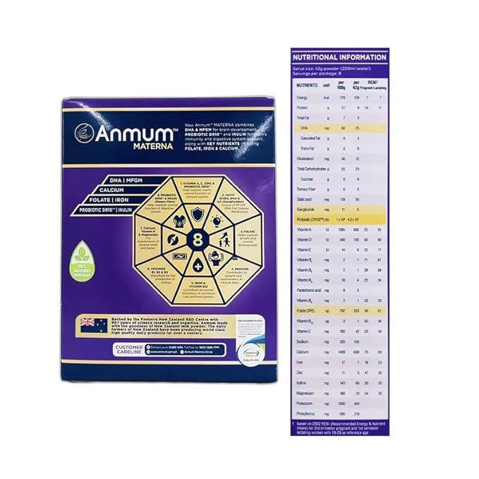 Anmum Materna Powdered Milk for Pregnant and Lactating Women -Plain -375 grams