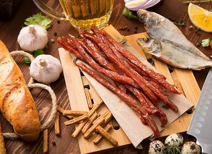 Dried Salted Keta (Chum Salmon) Jerky Sticks Premium Quality Pack Of 2