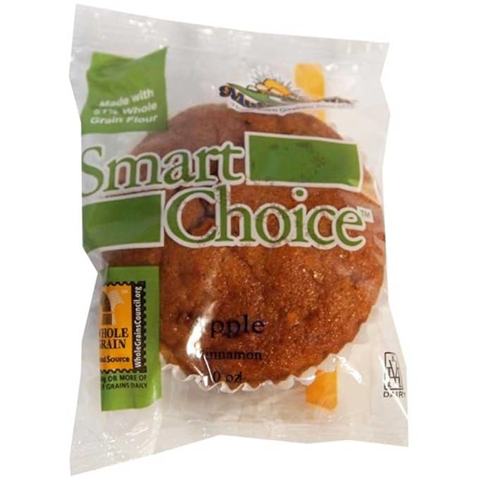 Smart Choice Whole Grain Apple Cinnamon Muffins 2 Ounce -- 96 per case.