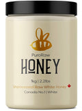 Raw Honey 2.2 lb. White Honey Raw Unfiltered Honey Pure Honey Natural Honey Raw Unfiltered White Raw Honey from the Canadian Prairies. Kosher. 2.2 pounds. By PuroRaw.