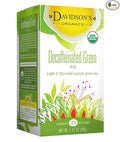 Davidson's Organics Decaffeinated Green 25-count Tea Bags Pack of 6