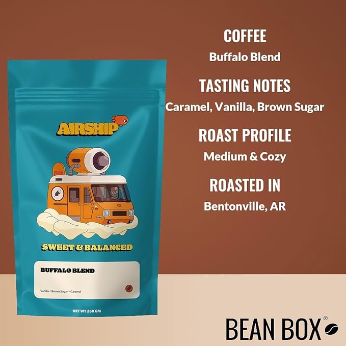 Bean Box Sampler - Roasted by Airship 2-Pack Freshly Ground Coffee Gourmet Coffee