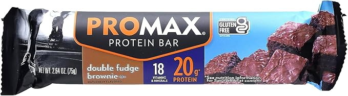 Promax Energy Bar Double Fudge Brownie - 12 Bars