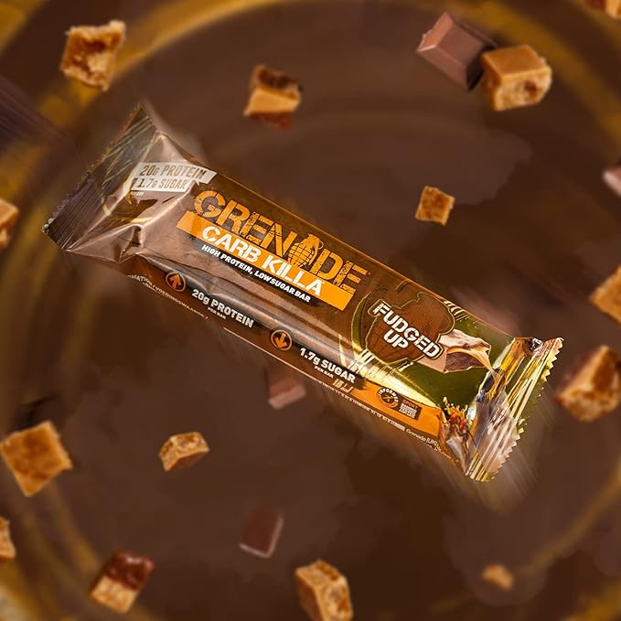 Grenade Carb Killa High Protein and Low Sugar Candy Bar Fudged Up 60 g 12 Count(Pack of 1)