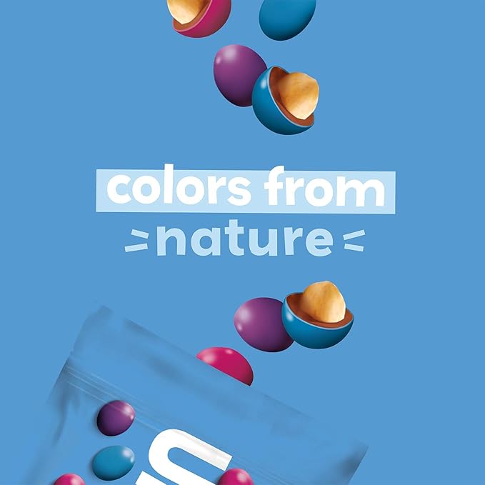 UNREAL Dark Chocolate Peanut Gems | Vegan with Colors from Nature | Fair Trade Non-GMO &amp Gluten Free Ingredients | No Sugar Alcohols or Soy (Dark Peanut Gems 1 Value Bag (Pack of 3))