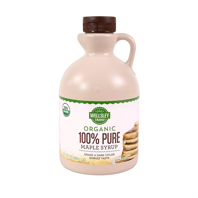 Wellsley Farms Organic Grade A Dark Maple Syrup 32 oz.