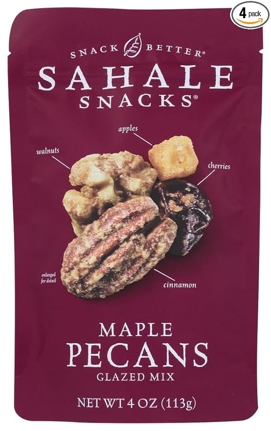Glazed Mix  Maple Pecans 4 oz- packof 4