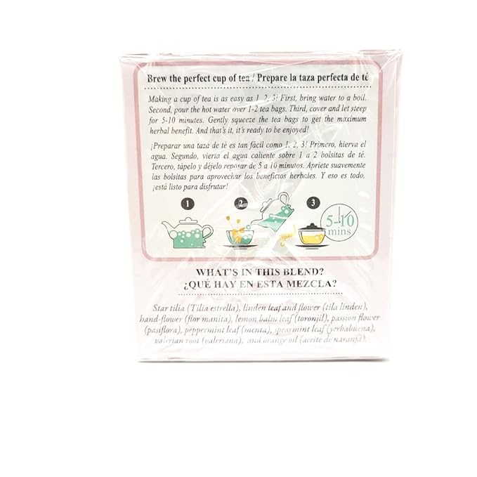 Tadin Seven Blossoms Herbal Tea Blend. Improves Digestion. High in Antioxidants. 24 Bags. 1.01 oz. Pack of 6