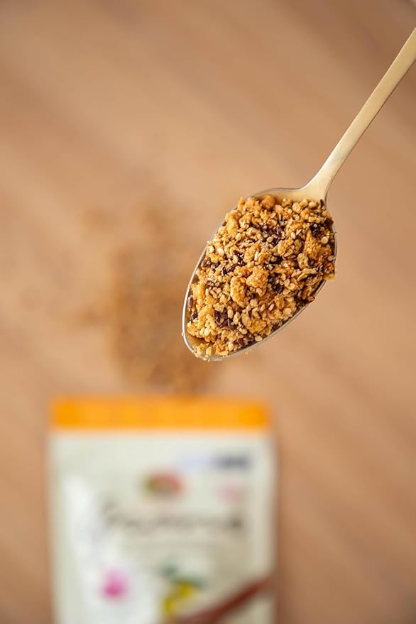 Salty Granola Natural Granola Vegan High Fiber Premium Grain and Seed Mix 25g Protein 200g with Extra Virgin Olive Oil and Himalayan Salt - Pack of 3