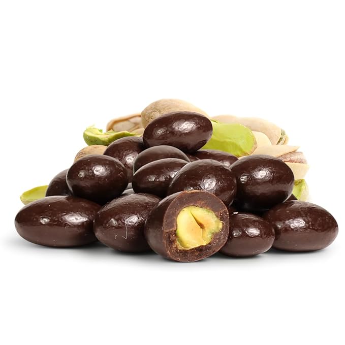 Dark Chocolate Covered Pistachio by It's Delish 12 Oz Bulk Bag | Chocolate Candy Nuts Bulk Pistachios Chocolates Sweet &amp Crunchy Nut Snack | Vegan Kosher