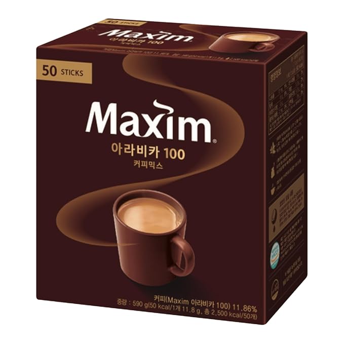 Instant Coffee Maxim Mocha Gold Mild Coffee Mix 12g x 50 Sticks (50T Arabica 100 Coffee Mix)