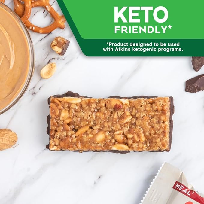 Atkins Chocolate Peanut Butter Pretzel Bar - 5 CT