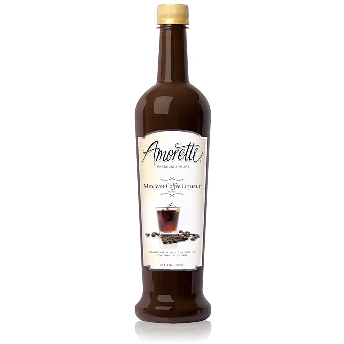 Amoretti Premium Syrup Mexican Coffee Liqueur Type Syrup 25.4 Ounce