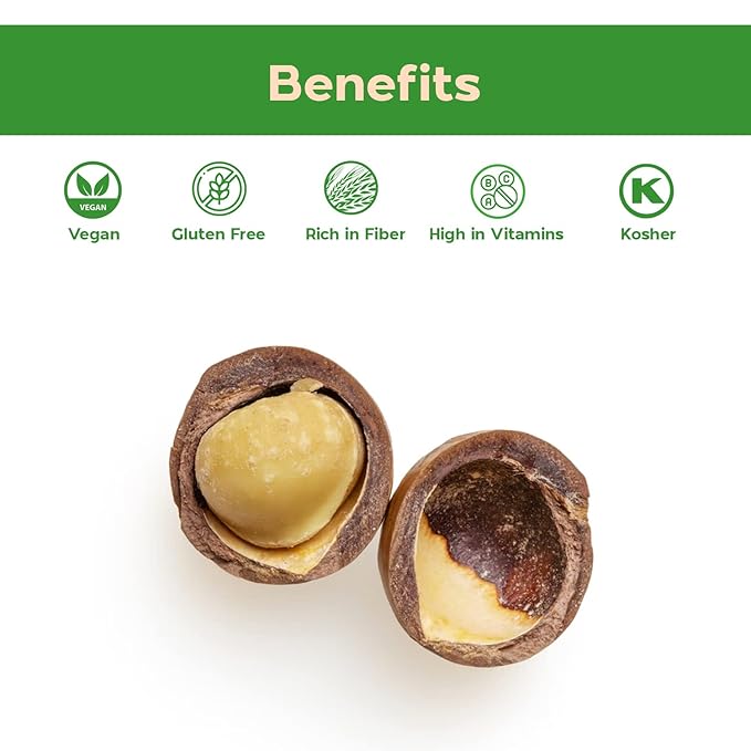 Sincerely Nuts - Raw Macadamia Nuts (5Lb Bag) | Delicious Buttery Flavor Perfect for Snacking | Kosher Gluten Free &amp High in Fiber | Keto Vegan Paleo
