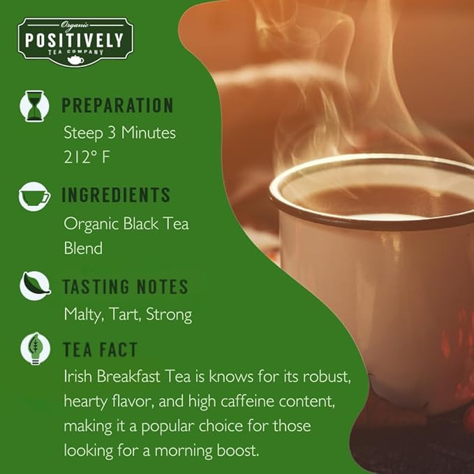 Organic Positively Tea Company Black Tea Sampler Loose Leaf 4 Ounce 3 Pack