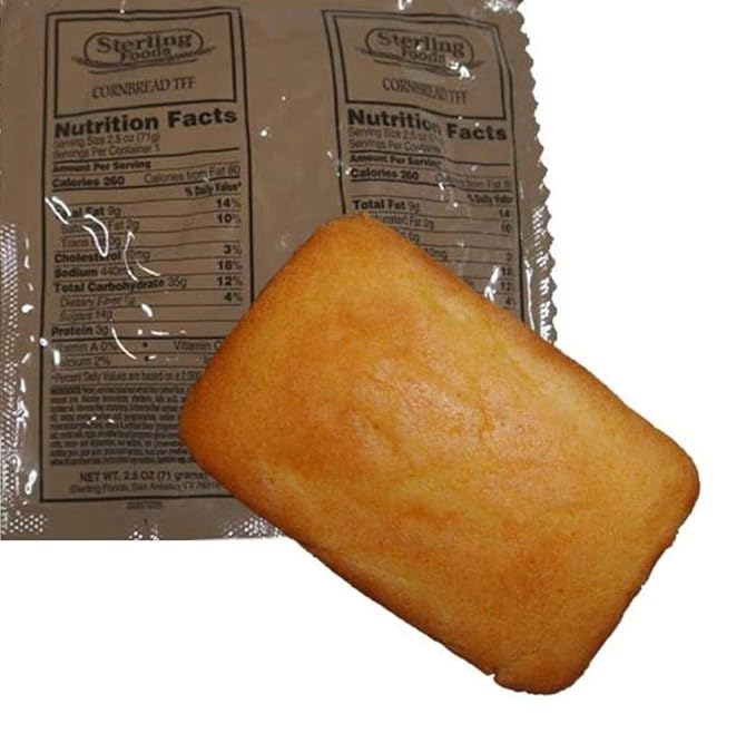 Z-Ration ALL MREs 12 pack MRE Desserts Fresh &amp Fast! (Sweet Cornbread)