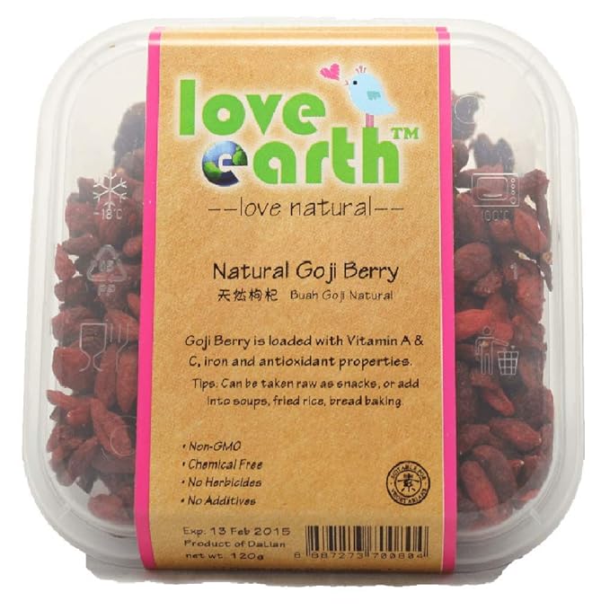 Love Earth Natural Goji Berry 120g (12 Count)